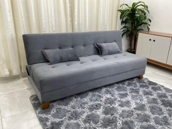 Sofá Cama Arpoador 1.85m - Cinza Veludão - Imagem 3