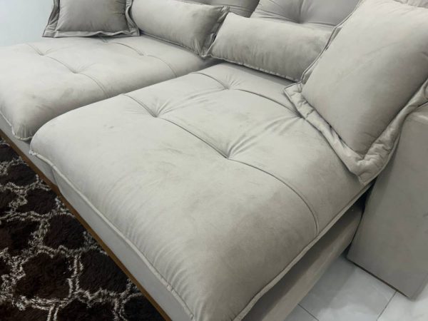 Sofá Retrátil e Reclinável Toronto 2.50m - Capuccino Veludo - Imagem 3