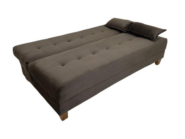 Sofá Cama Arpoador 1.85m - Marrom Veludão - Imagem 4