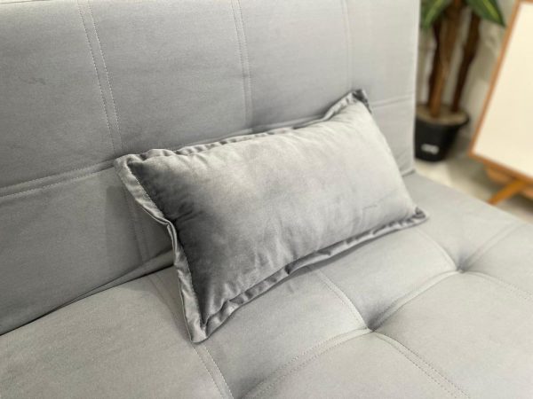 Sofá Cama Arpoador 1.85m - Cinza Veludão - Imagem 8