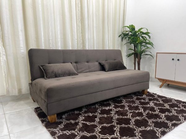 Sofá Cama Arpoador 1.85m - Marrom Veludão