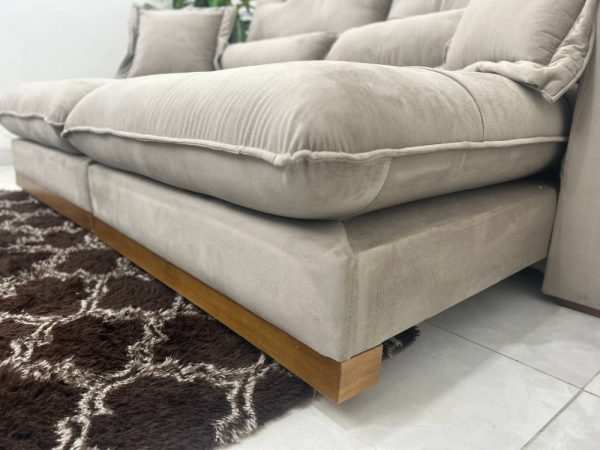 Sofá Retrátil e Reclinável Toronto 2.50m - Capuccino Veludo - Imagem 8
