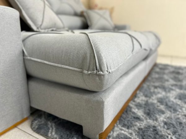 Sofá Retrátil e Reclinável Gran Bello 2.50m - Cinza Linho - Imagem 5