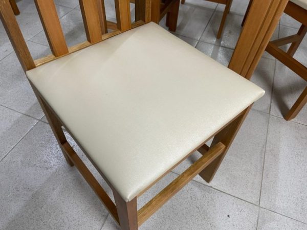 Mesa Eco Laminada 1.10m Com 4 Cadeiras Viena - Avelã - Imagem 3