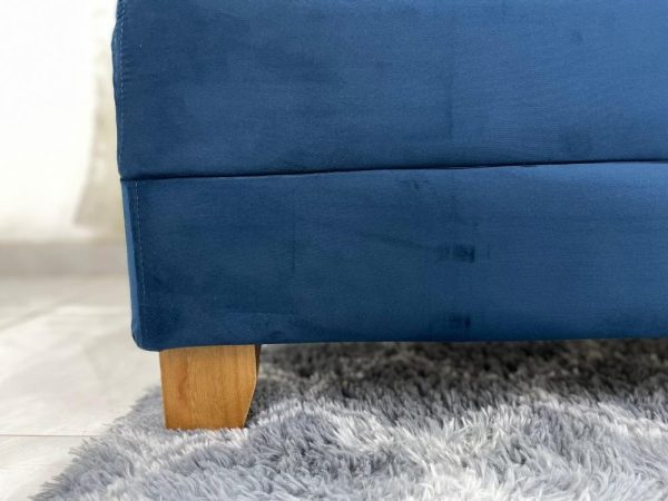 Sofá Cama Arpoador 1.85m - Azul Veludão - Imagem 2