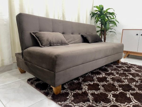 Sofá Cama Arpoador 1.85m - Marrom Veludão - Imagem 6