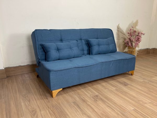 Sofá Cama Zayn 1.86m - Azul Linho
