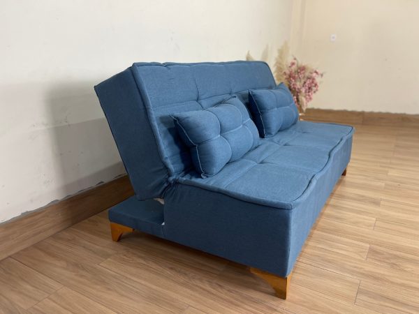 Sofá Cama Zayn 1.86m - Azul Linho - Imagem 5