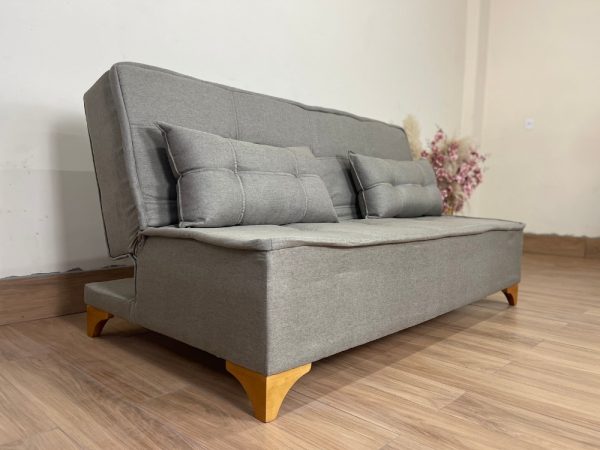 Sofá Cama Zayn 1.86m - Marrom Linho - Imagem 7