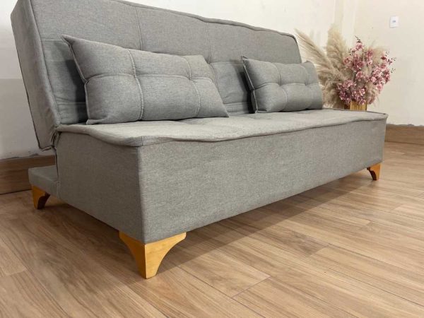 Sofá Cama Zayn 1.86m - Marrom Linho - Imagem 4