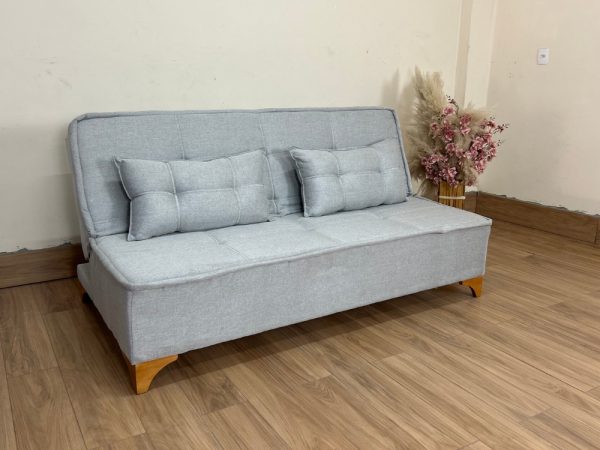 Sofá Cama Zayn 1.86m - Cinza Linho