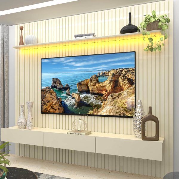 Home Nobre com Nicho 2.30m 85" -Off White