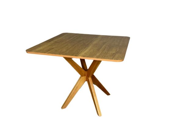 Mesa de Jantar Simpatia 0,90x0,90 Quadrada Com 4 cadeiras Jasmim - Cinamomo/Bege - Imagem 5