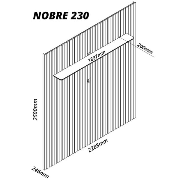 Painel Nobre 85" -  Off White - Imagem 3
