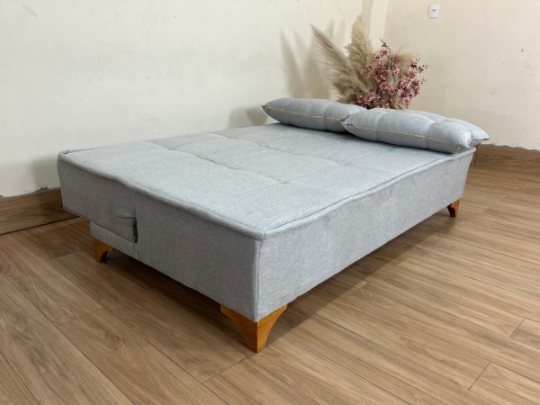 Sofá Cama Zayn 1.86m - Cinza Linho - Imagem 2