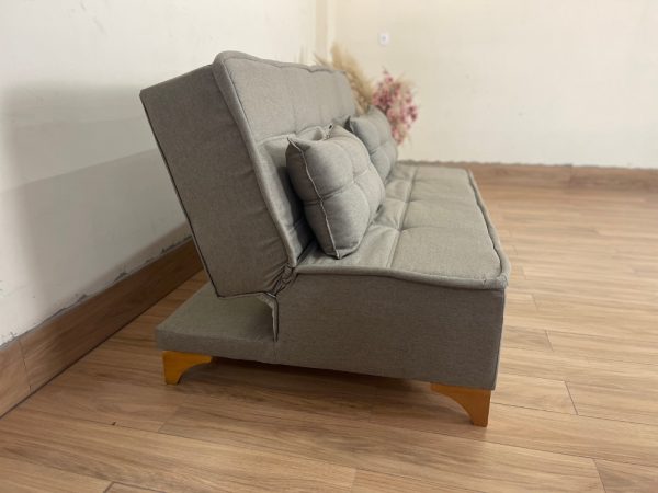 Sofá Cama Zayn 1.86m - Marrom Linho - Imagem 5