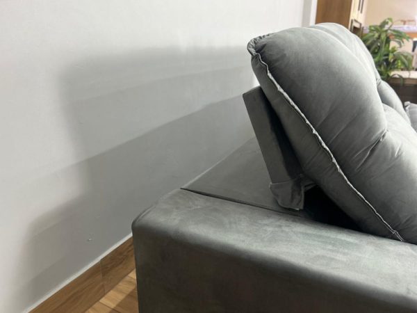 Sofá Retrátil e Reclinável Búzios 2.30m - Cinza Veludo - Imagem 7