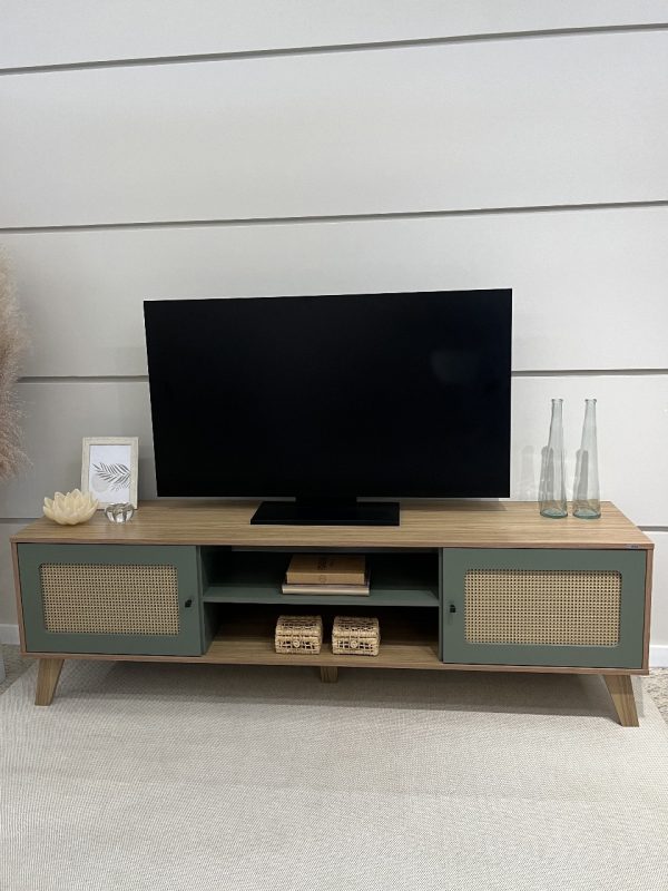 Rack Charlotte 75" - Carvalho/Menta Flex - Imagem 2
