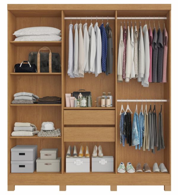 Guarda-Roupa Sergipe 6 Portas - Nature/Off White - Imagem 4