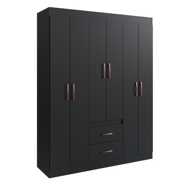Guarda-Roupa Montevidéu - Preto - Imagem 2