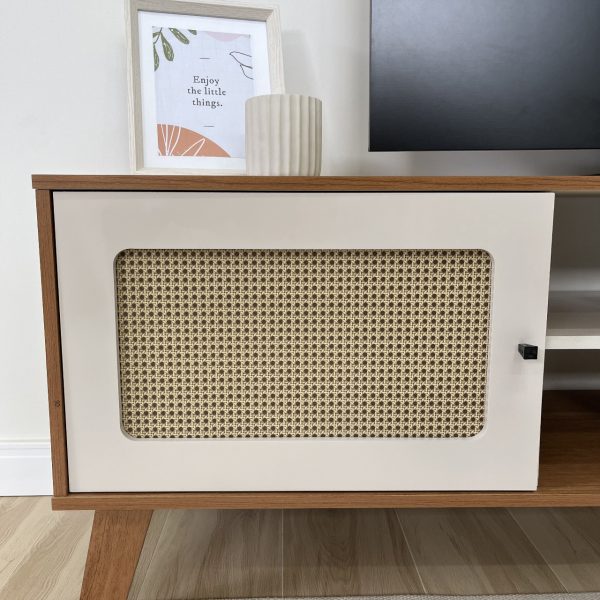 Rack Charlotte 75" - Cinamomo/Off White - Imagem 3