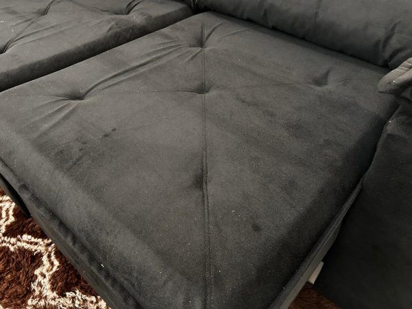 Sofá Retrátil Reclinável Brasão 2.00m- Preto Veludo - Imagem 4