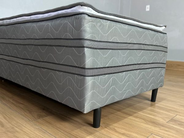 Cama Box Prestige Solteiro Molas Ensacadas c/ Pillow - 88x188x47 - Imagem 3