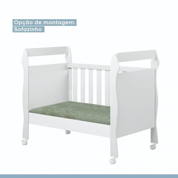 Berço e Mini Cama Americano Soninho 3 em 1 - Branco - Imagem 3