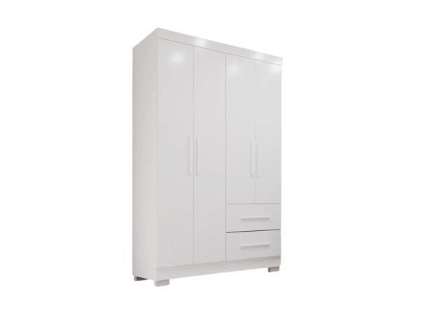 Guarda-Roupa Estrela 4 portas - Branco - Imagem 2