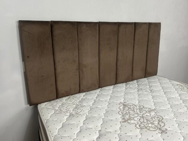 Cabeceira Clean Casal - Marrom Veludo