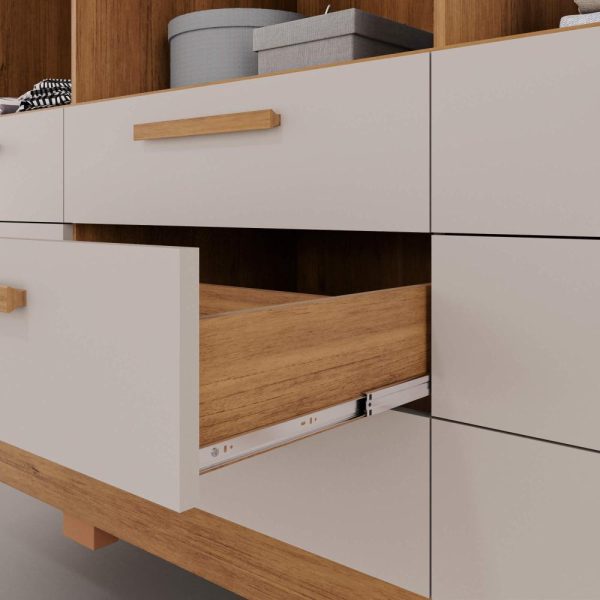 Guarda-Roupa Dinamarca 6 Portas e 9 Gavetas 1.80m - Branco - Imagem 4