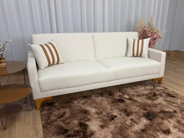 Sofa Cama Luizi 2.09m - Bege Linhoc