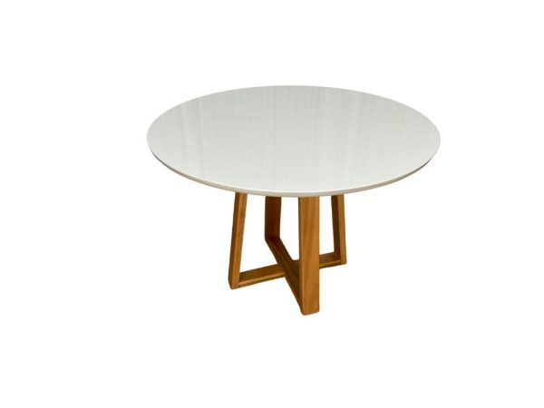 Alternative view of Mesa de Jantar Bali Circular 1.10x1.10  - Cinamomo/Off White
