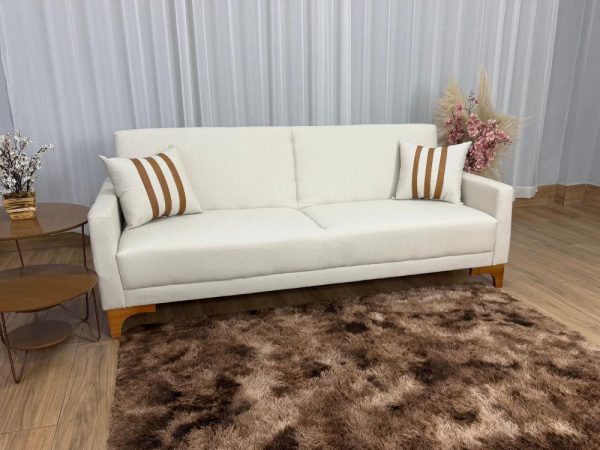 Alternative view of Sofa Cama Luizi 2.09m - Bege Linhoc