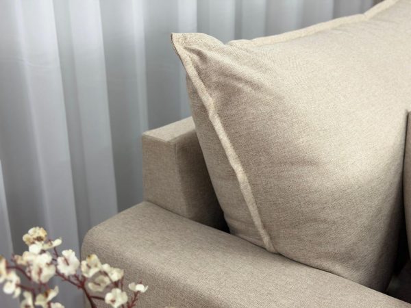 Sofá Beirut Living Molas Ensacadas 1.80m - Bege Linho - Imagem 7