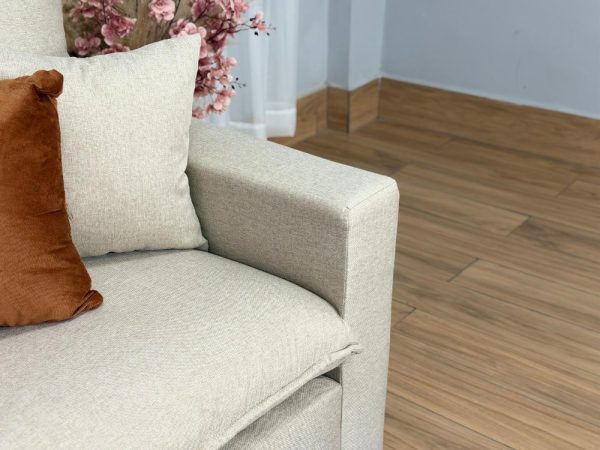 Sofá Beirut Living Molas Ensacadas 1.80m - Bege Linho - Imagem 8