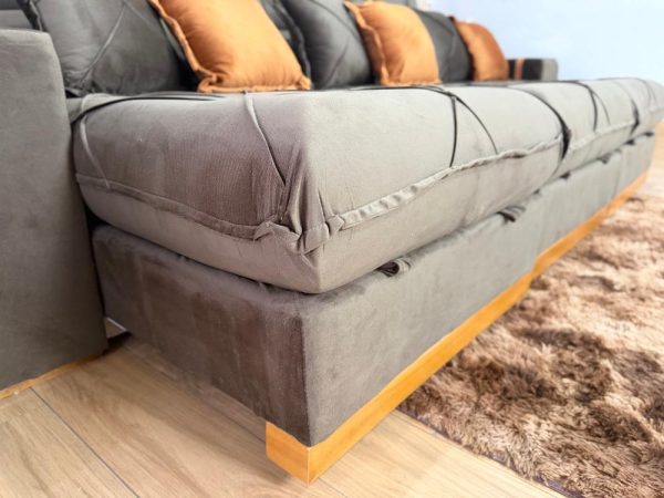 Sofá Retrátil Reclinável Pleno 3 Módulos 2.90m - Marrom Veludo - Imagem 7