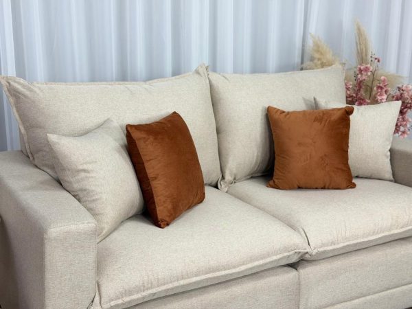 Sofá Beirut Living Molas Ensacadas 1.80m - Bege Linho - Imagem 4