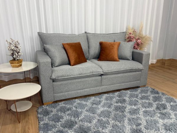 Sofá Beirut Living Molas Ensacadas 1.80m - Cinza Linho - Imagem 8