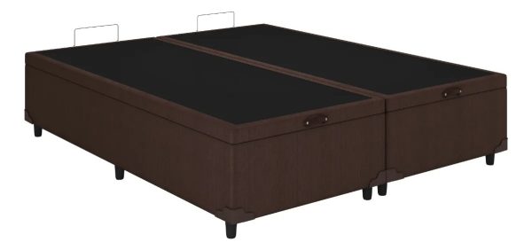 Base Box Baú Classic Queen - Marrom Corino - Imagem 2
