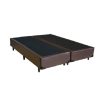 Base Box Silmer Queen Bi partida Marrom Corino- 158x198x26