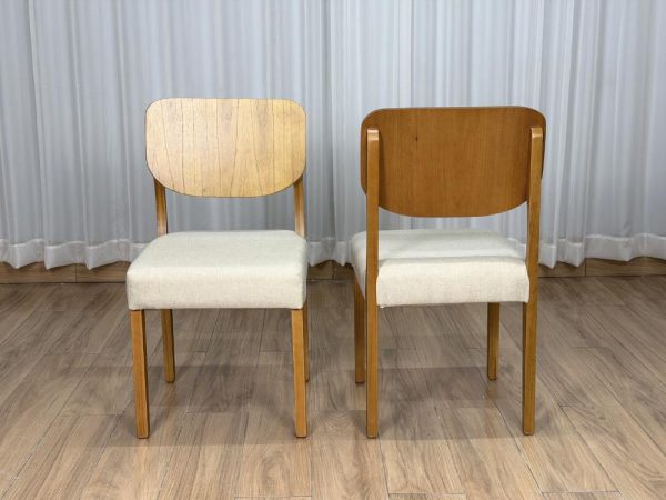 Conjunto Cadeiras Barcelona 2 unidades - Cinamomo/Bege Linho - Imagem 5