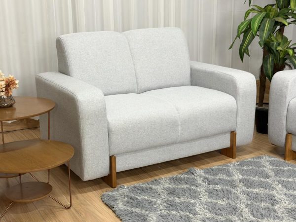 Sofá 2x3 Lugares Ref.5430 - Cinza Linho - Imagem 2
