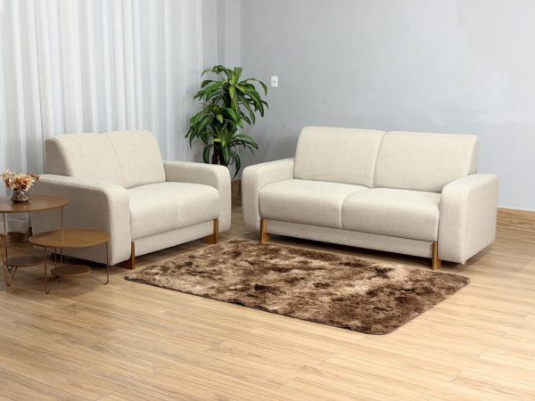 Sofá 2x3 Lugares Ref.5430 - Bege Linho - Imagem 6