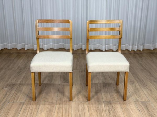Conjunto Cadeiras Turquia 2 unidades - Cinamomo/Bege Linho