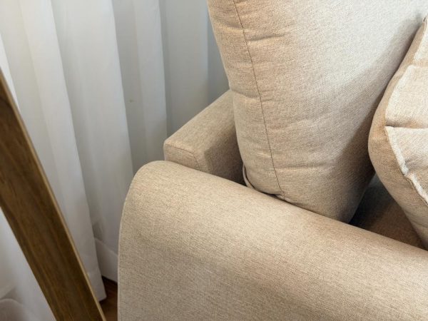 Sofá Cama Retrátil Reclinável Amaranto 2.70m 3 Módulos 80 - Bege Linho - Imagem 7