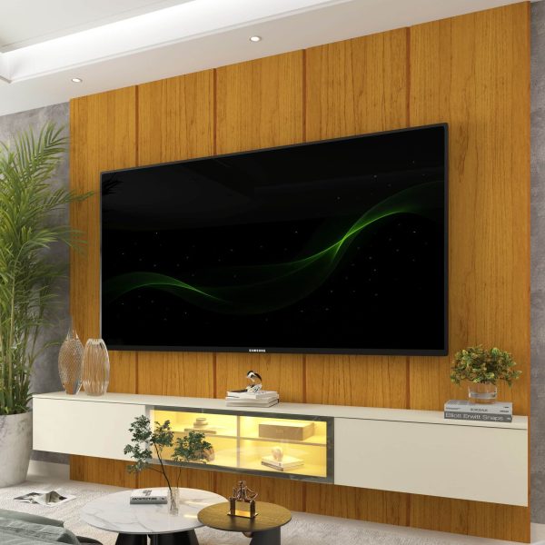 Home Suspenso Luminare Reflecta c/Led 2.20m - Naturale/Off White