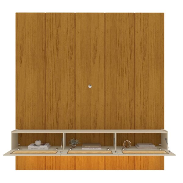 Home Suspenso Native Rattan c/Led 2.20m - Naturale/Off White - Imagem 3