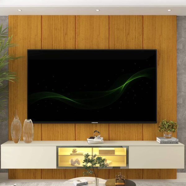Alternative view of Home Suspenso Luminare Reflecta c/Led 2.20m - Naturale/Off White