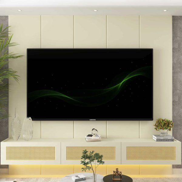Alternative view of Home Suspenso Native Rattan c/Led 2.20m - Off White